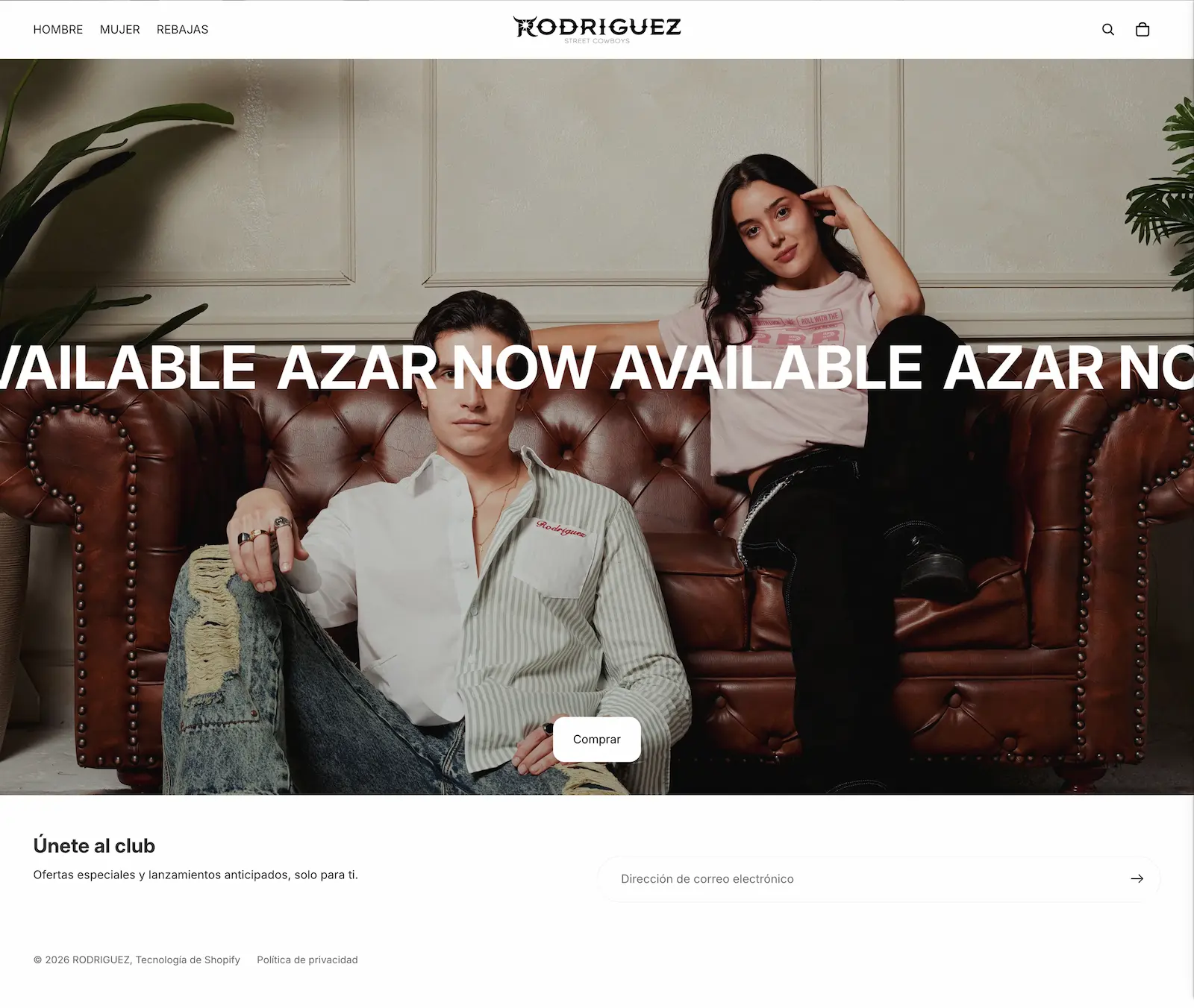 Homepage before redesign
