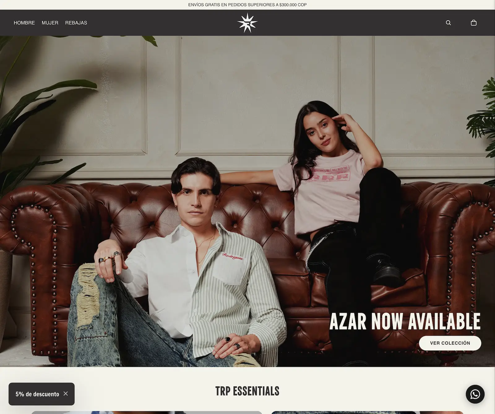 Rodriguez Project — Final homepage design