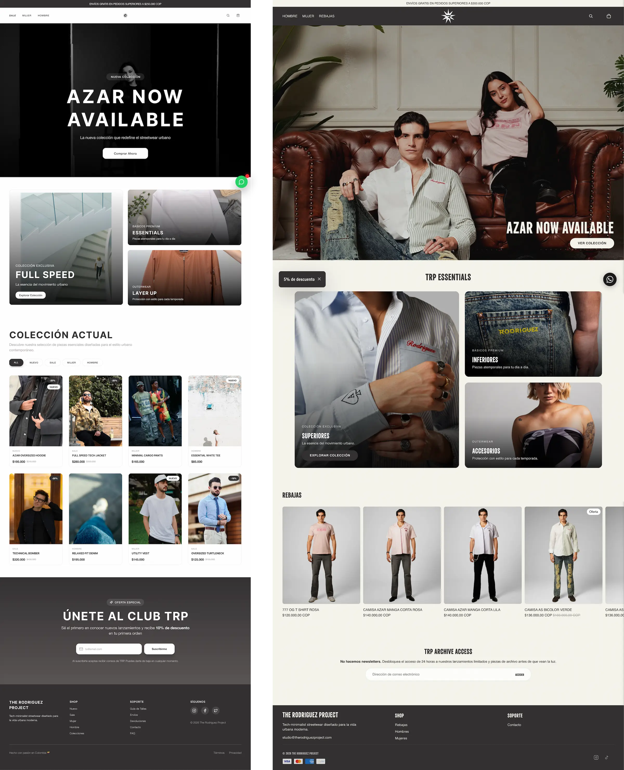 Figma design vs final result